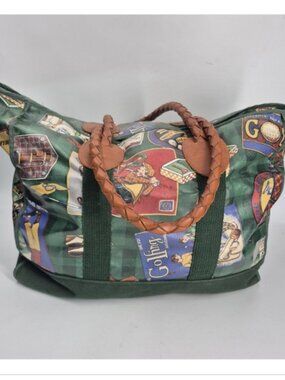 Nordic House Designs NYC Golf Theme Handbag Leather Handles